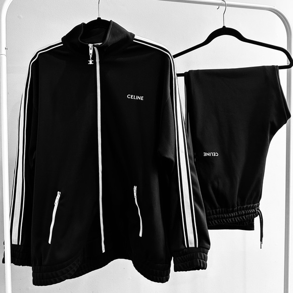 Celine Tracksuit, size L, Black/White - Picture 2 of 2
